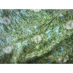 Green satin/silk shawl